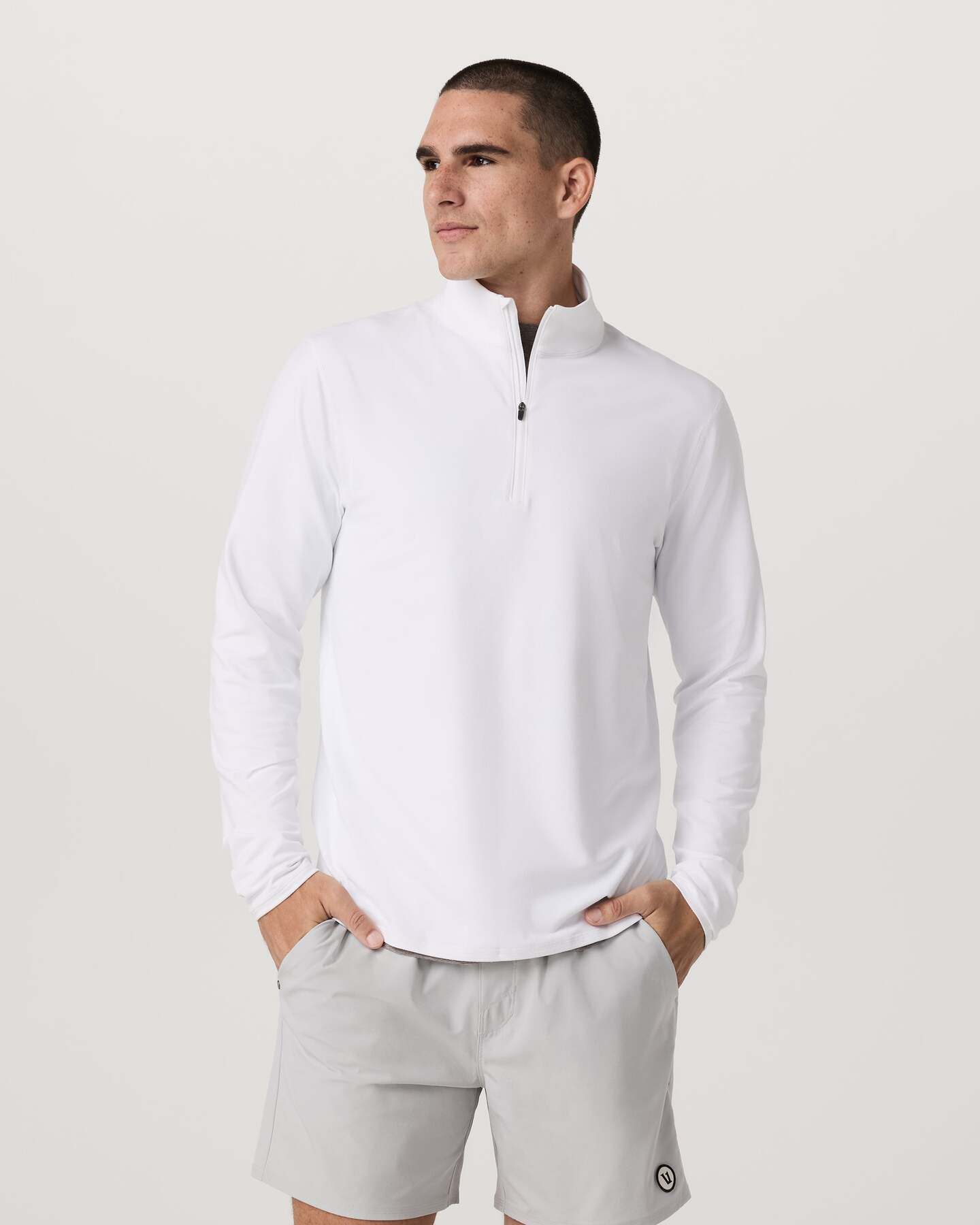 Ponto Half Zip Mock Neck