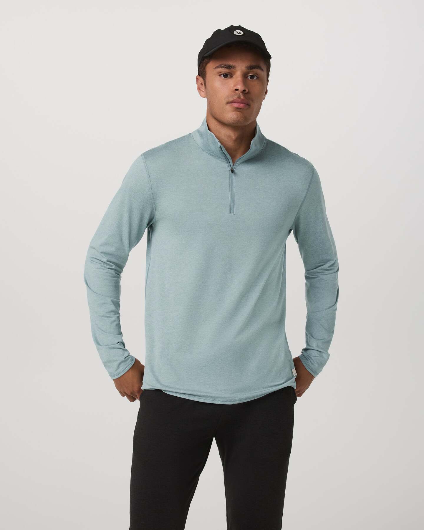 Ponto Half Zip Mock Neck