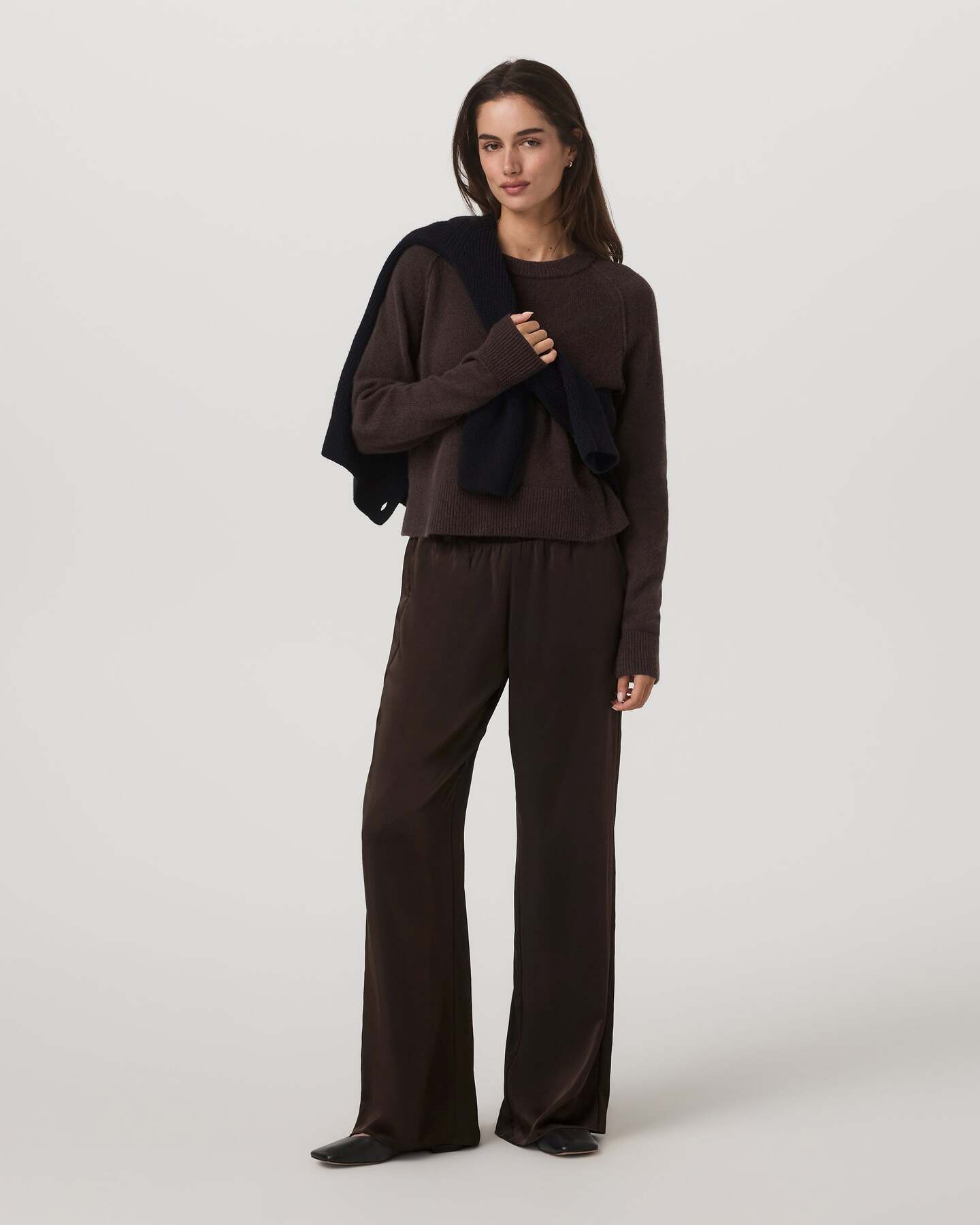 Nova Satin Wideleg Pant