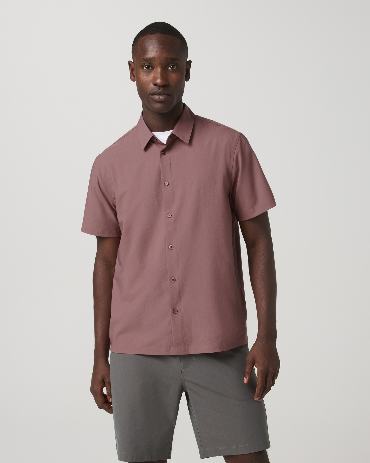 Short Sleeve Manhattan Button Down