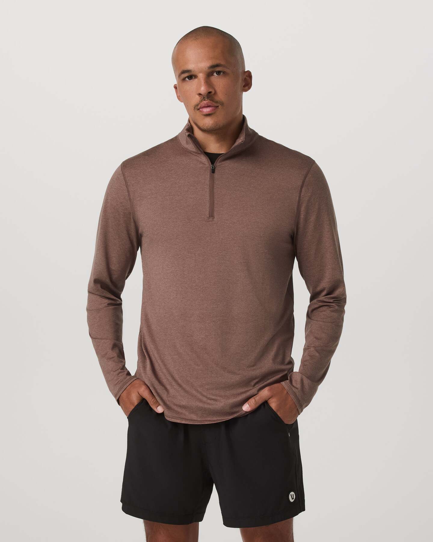 Ponto Half Zip Mock Neck