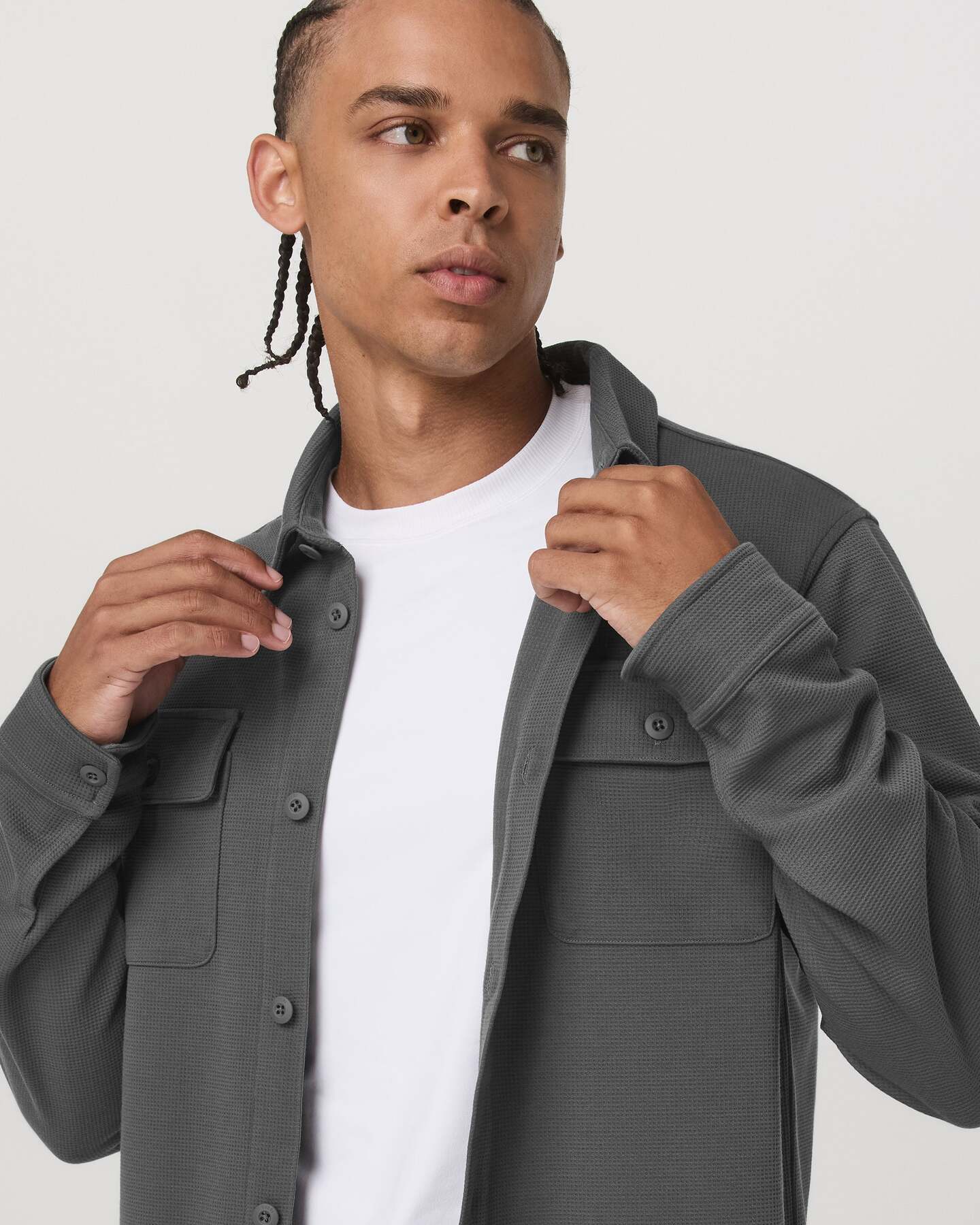 Waffle Shirt Jacket