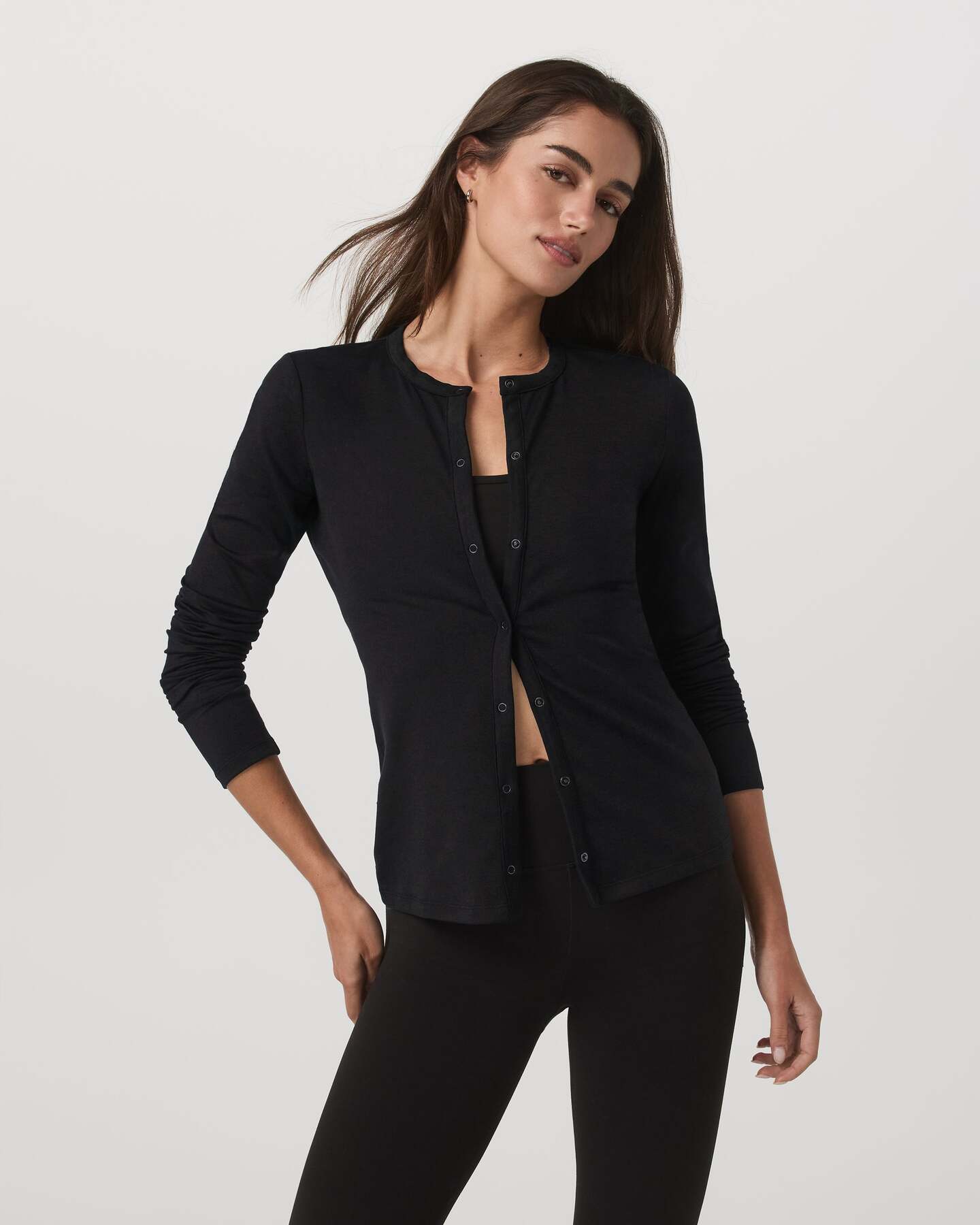 Long Sleeve Halo Snap Cardigan