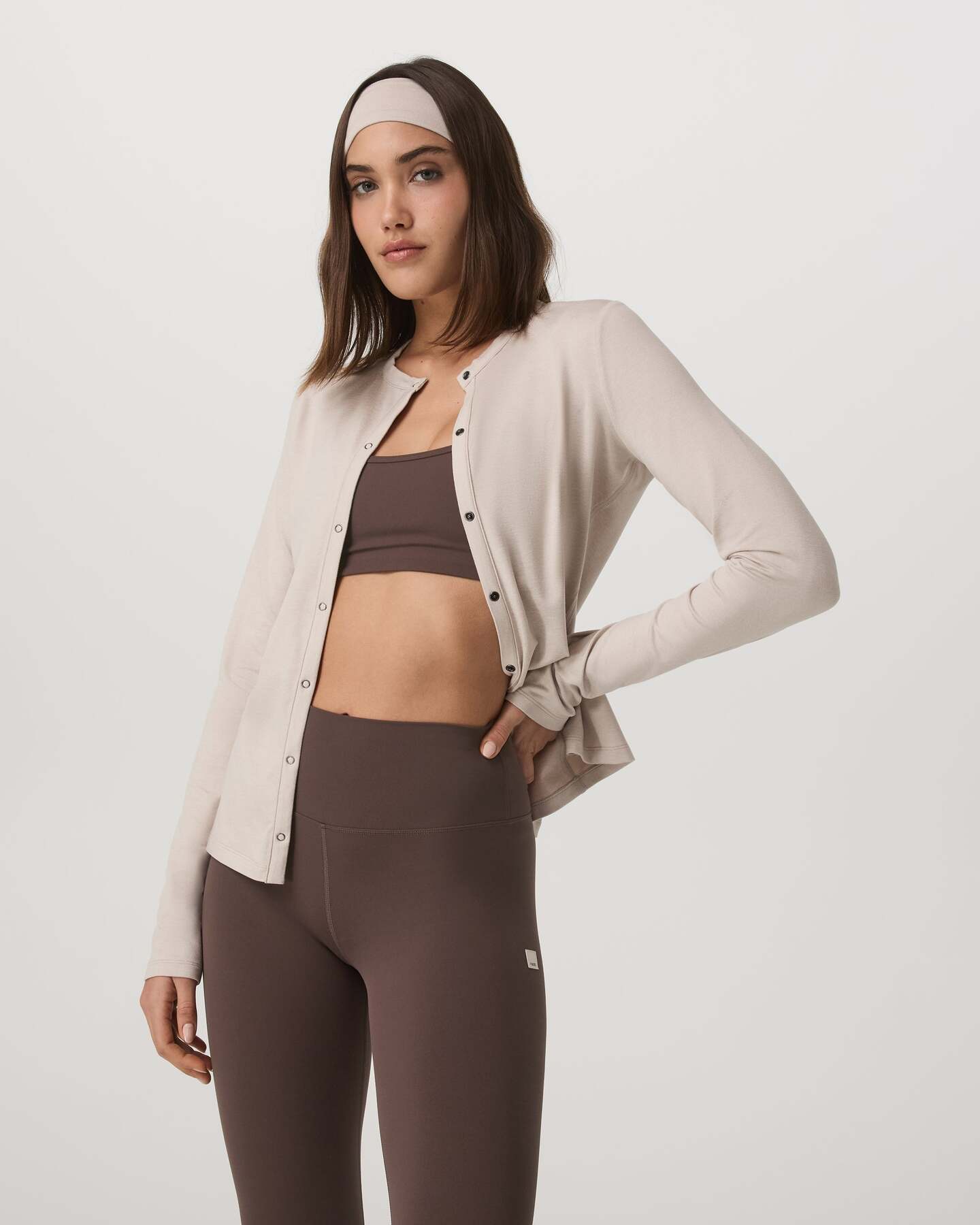 Long Sleeve Halo Snap Cardigan